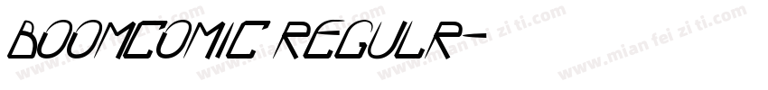 boomcomic regulr字体转换